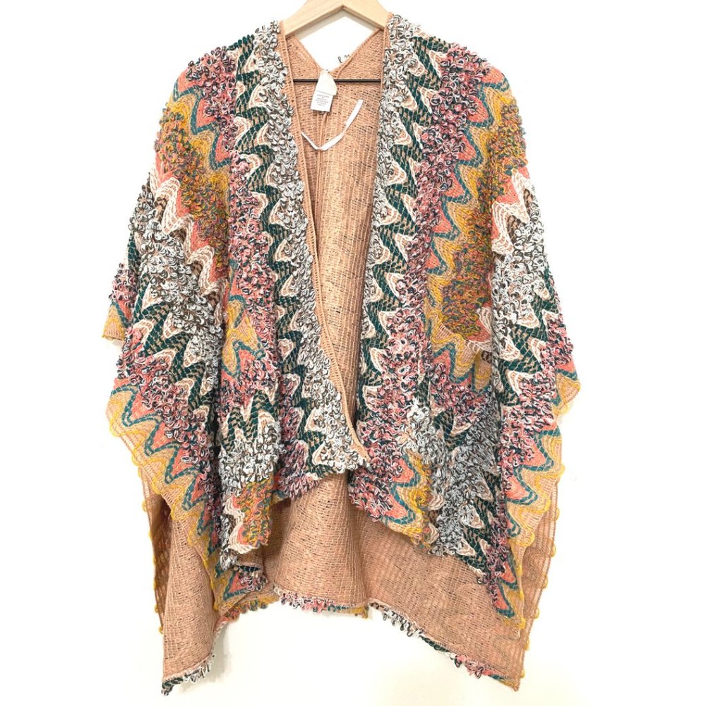 Anthropologie Multi Sweater Poncho Cardigan